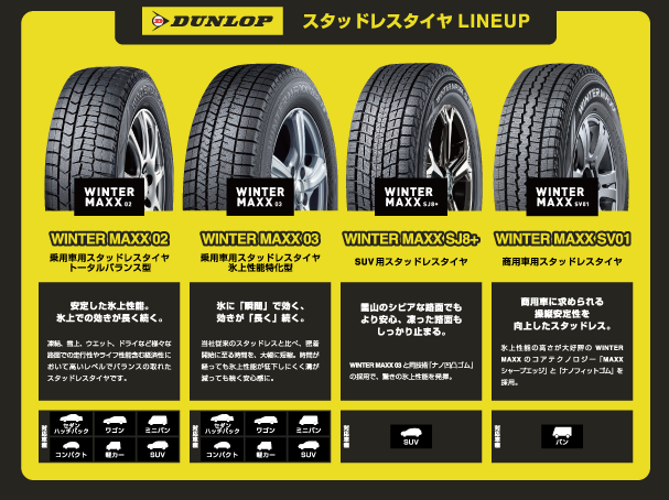 スタッドレスタイヤLINEUP
